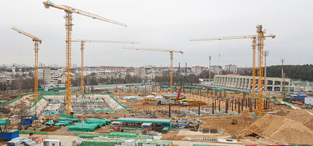 Объемы работ немалые. Как обустраивают инфраструктуру Национального футбольного стадиона в Минске