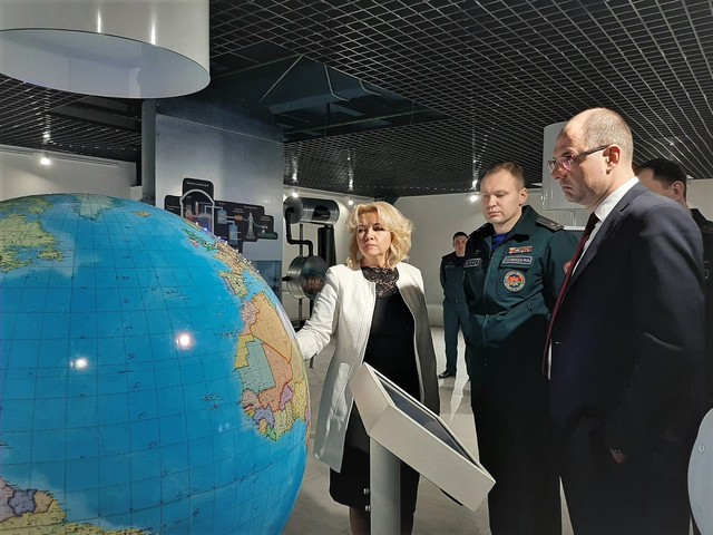 Глава администрации Заводского района г.Минска посетил Образовательный центр безопасности.