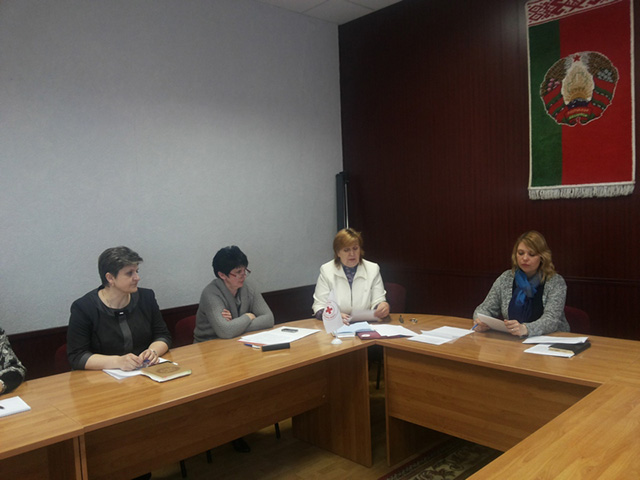 Заседание президиума Заводской районной организации Белорусского Общества Красного Креста (БОКК)