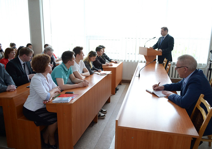Встреча в УО «Белорусский государственный экономический университет» состоялась встреча с прокурором города Минска.