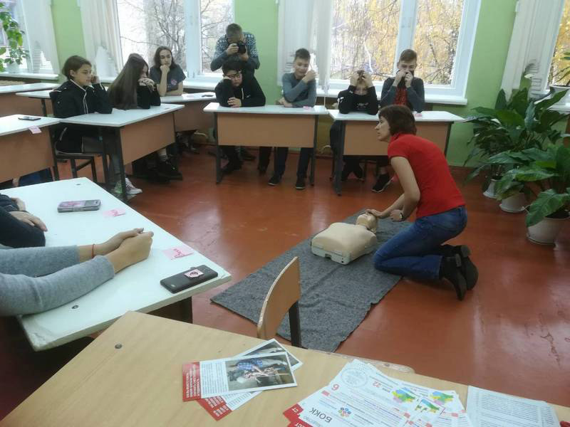 Мастер-класс по оказанию первой помощи для учащихся ГУО «СШ №120»