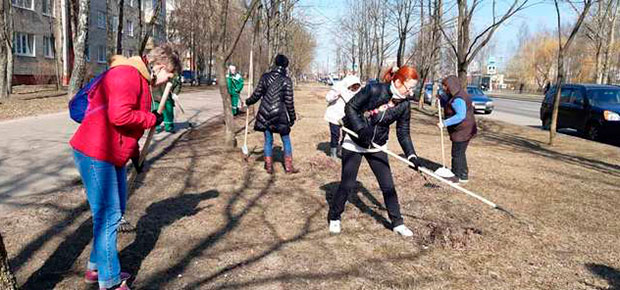 10 апреля –субботники в Заводском районе г.Минска.